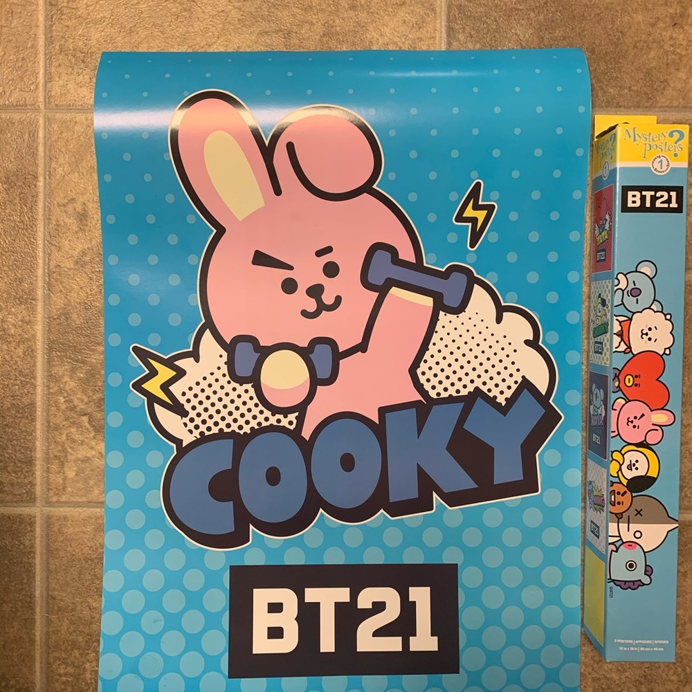 BTS BT21 Line Friends Cooky Poster Kpop